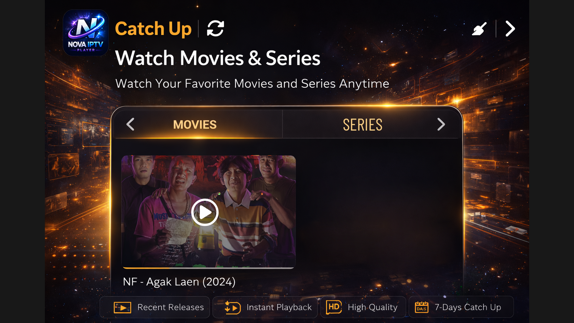 Nova IPTV Player | Aplicación Flutter con panel de administración PHP 2