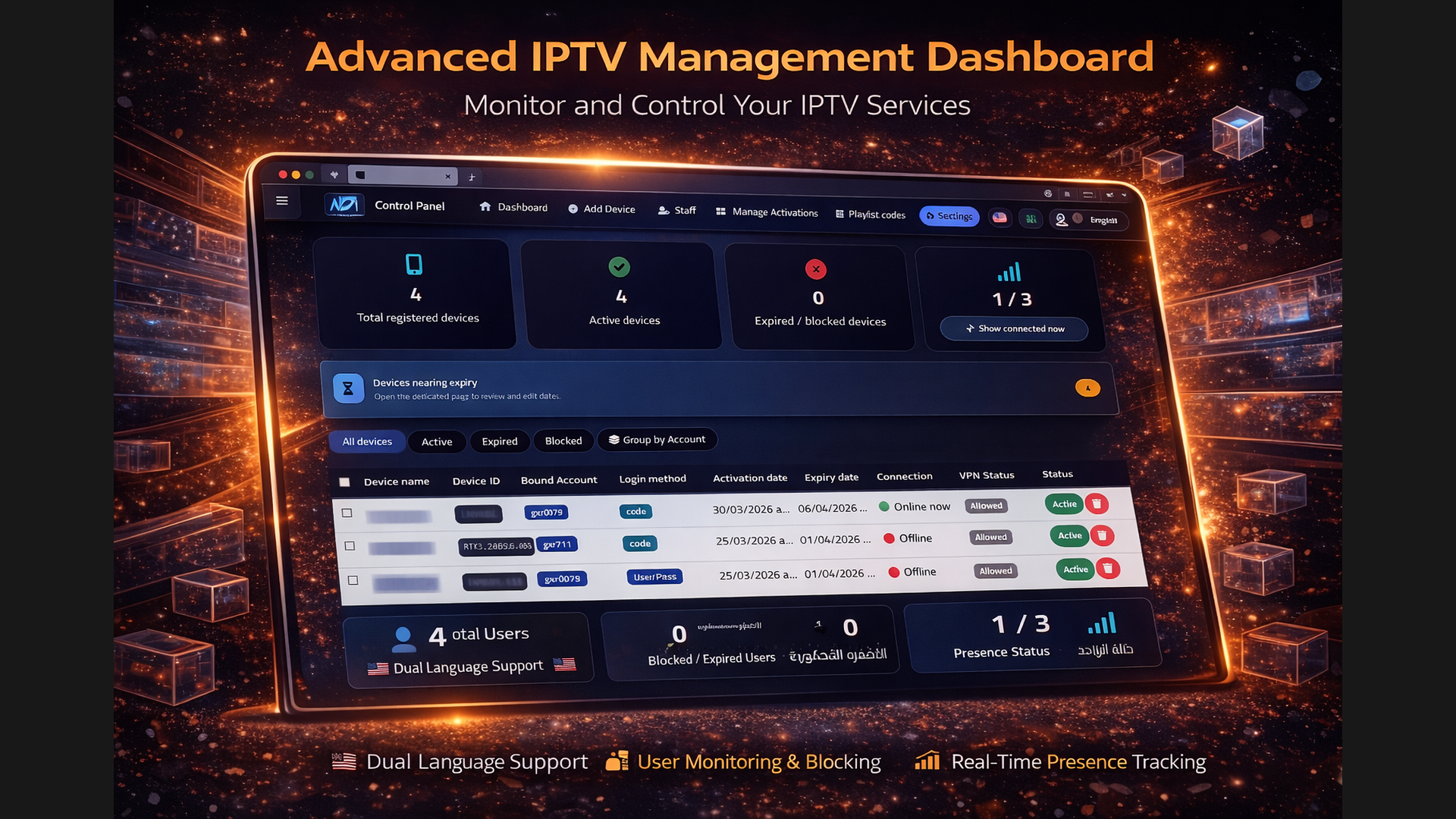 Nova IPTV Player | Aplicación Flutter con panel de administración PHP 7