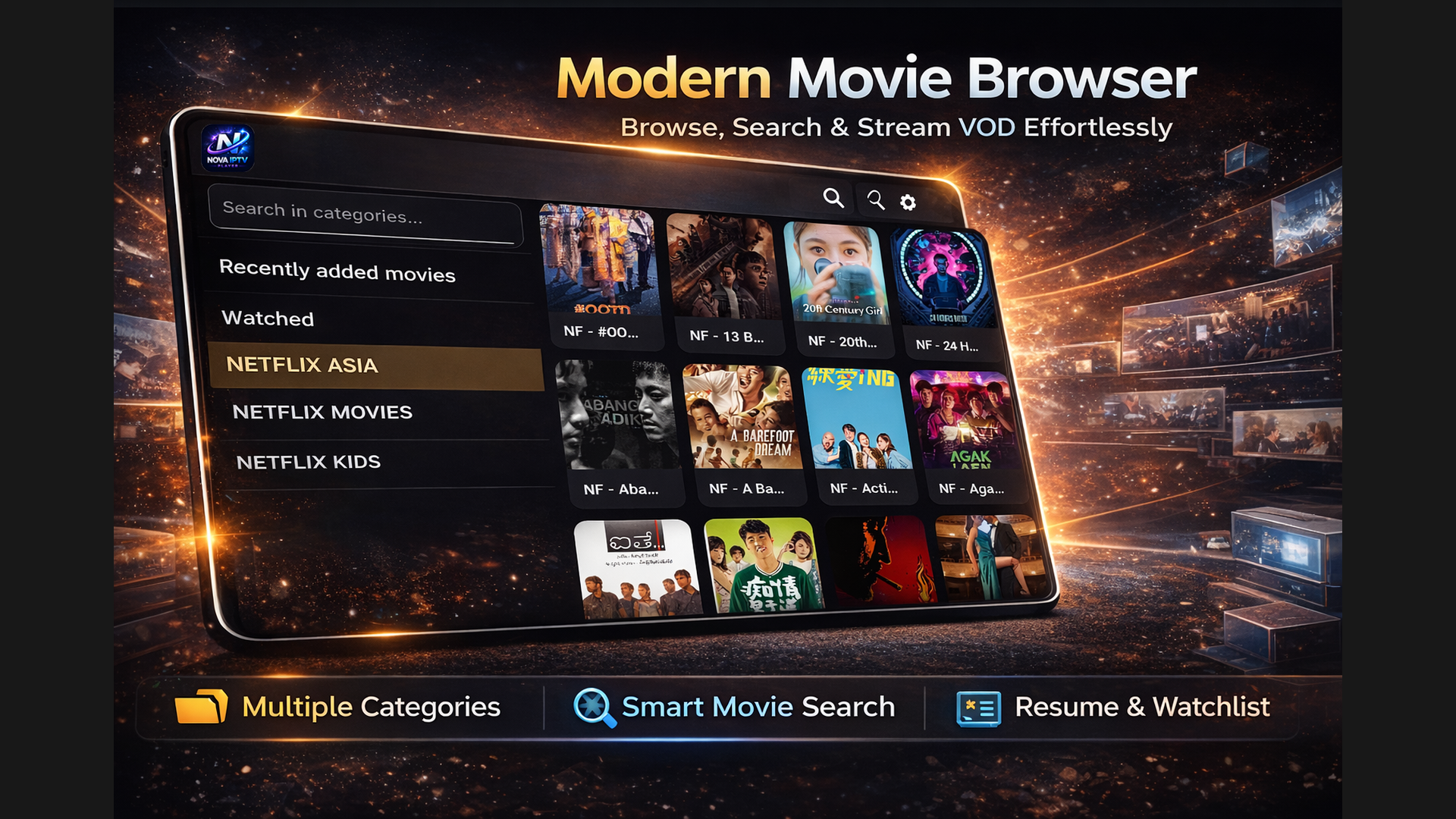 Nova IPTV Player | Aplicación Flutter con panel de administración PHP 13